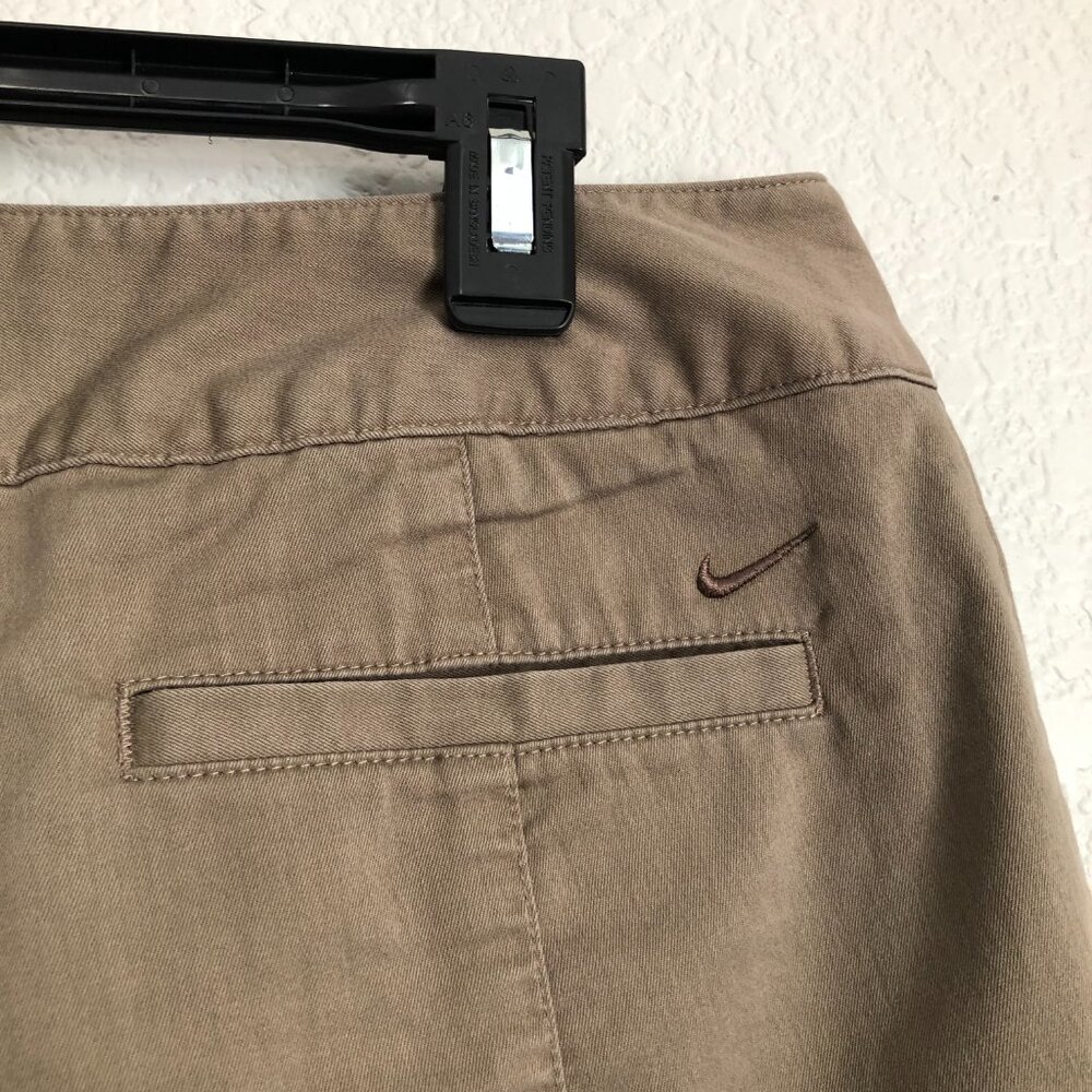 Nike Golf Dri-Fit Brown Golf Shorts Women's 4 Cotton Blend Modest Inseam Long - Picture 9 of 10